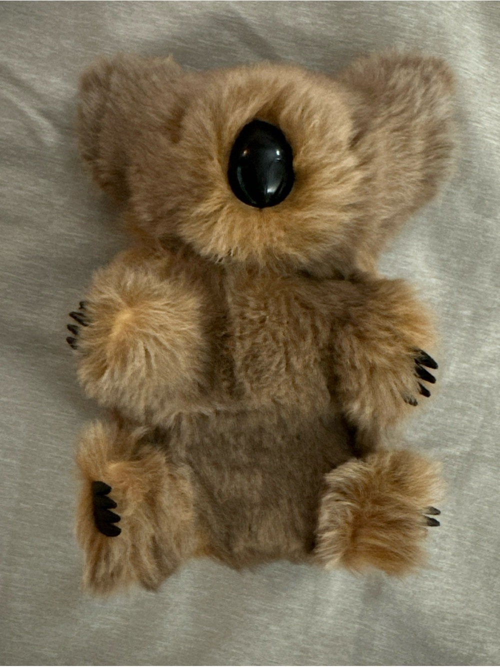 Vintage Plush Koala Bear Real Kangaroo Fur Stuffed Animal Plush 1960/70